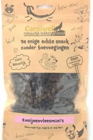 Voordeelprijs Carniwell Konijnenvleesmini‘s 200g